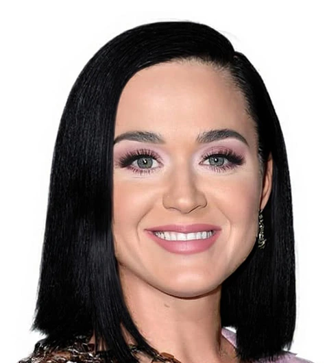 Immagine dopo aver applicato l'armocromia a Katy Perry