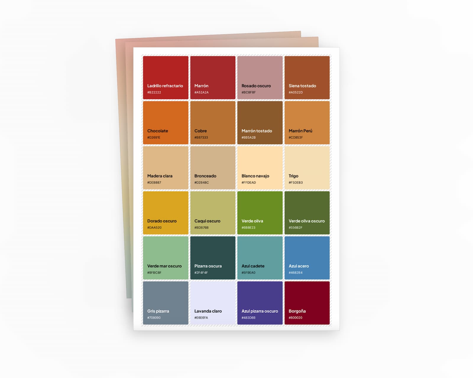 La tua palette di colori 100% personalizzata